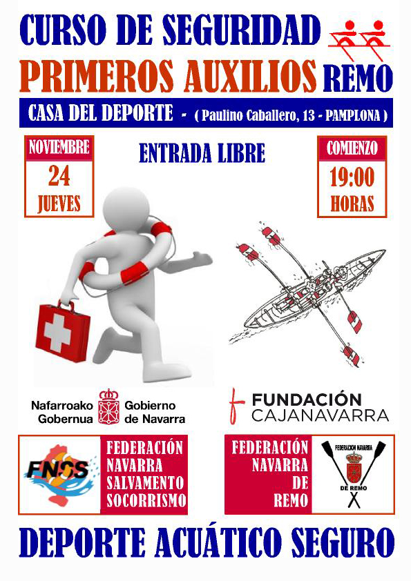 Curso de seguridad y primeros auxilios en remo